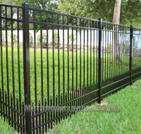 Забор металлический усиленный с пиками (арт. ЗМ03)